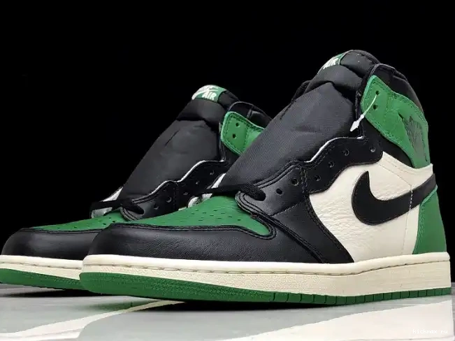 Cheap MAX Pine 555088-302 NRG OG High 1 Air Green Jordan Sail-Black 0325